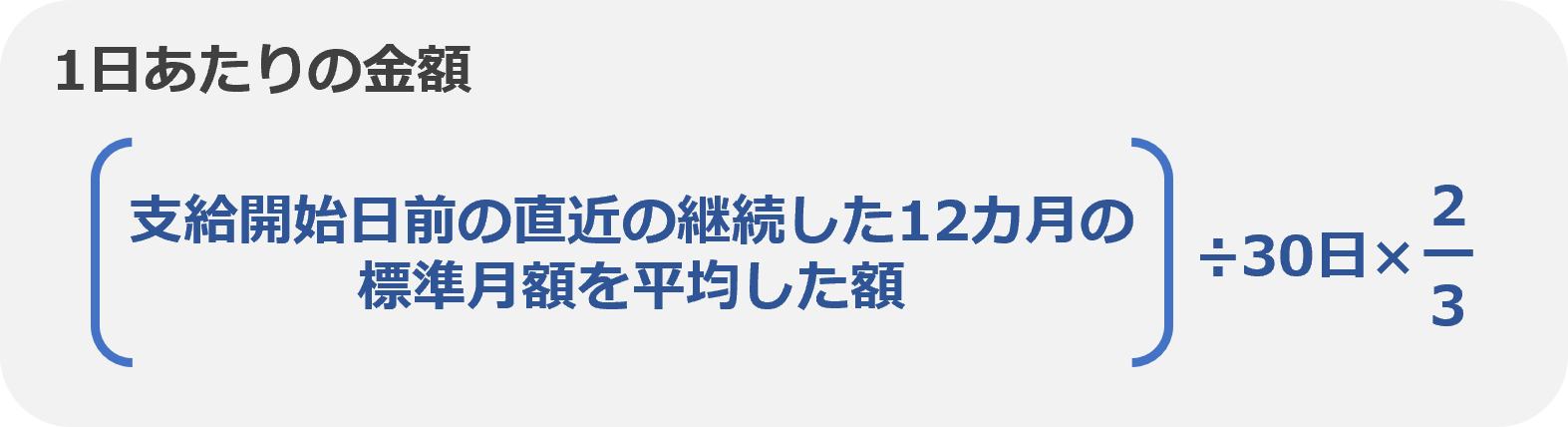 傷病手当金の支給額計算式＿エリクシア作成